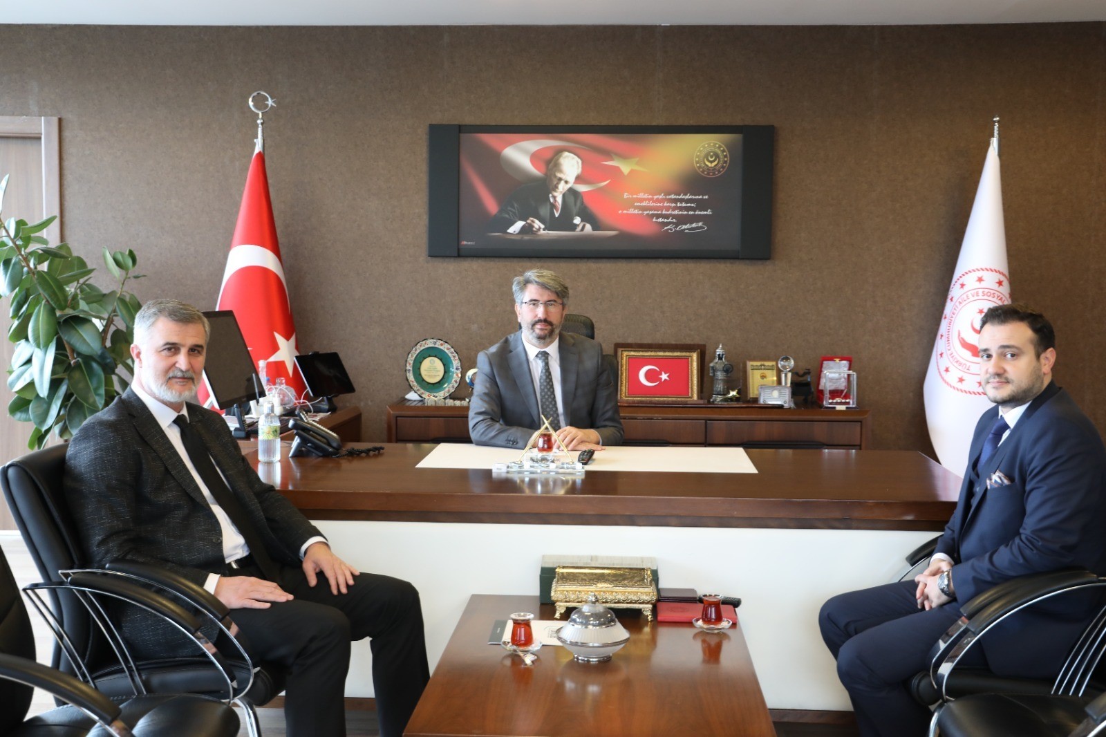Ercan Soydaş, President of All Private Public Buses Association, Visited the General Directorate of Services for the Persons with Disabilities and Elderly