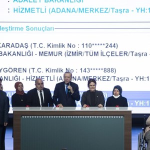The "Placement of Persons with Disabilities in Public Institutions" Ceremony was Held with the Participation of President Erdoğan and Minister of Family and Social Services Derya Yanık - fotoğraf 4