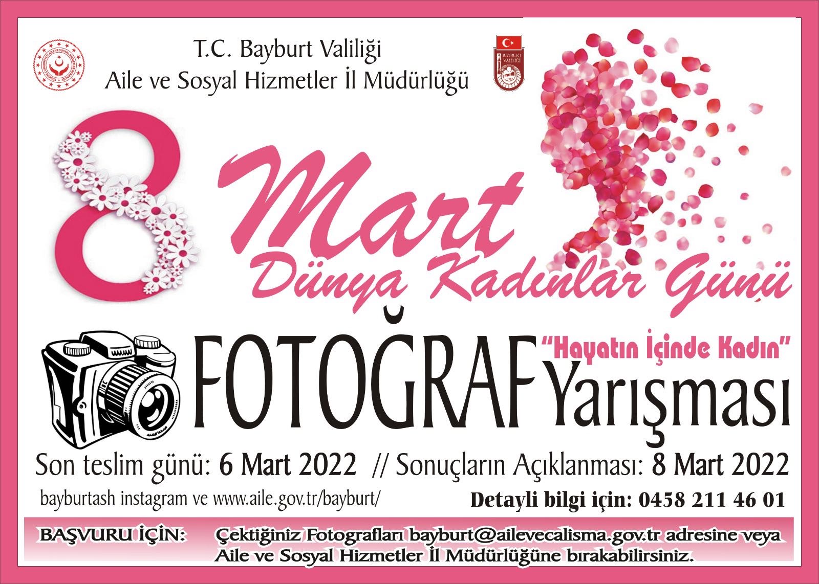"Hayatın İçinde Kadın" Konulu Ödüllü Fotoğraf Yarışması