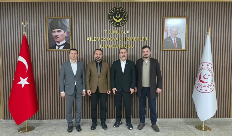 MÜSİAD Muğla Şube Başkanı Nevzat AYKAÇ ve beraberindeki başkan yardımcıları, İl Müdürümüz Mahmut SELÇUK’u makamında ziyaret etti.
