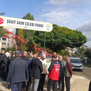 ŞEHİT AKIN ÇELEBİ PARKI’NIN AÇILIŞ TÖRENİNE KATILIM SAĞLADIK - fotoğraf 1
