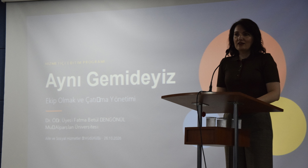 Hizmet içi eğitimleri kapsamında eğitim verildi. 