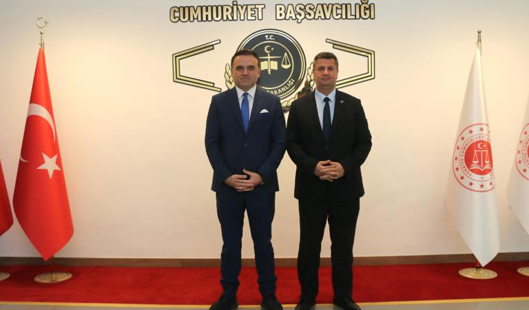 İl Müdürümüz Sayın Serdar DEMİRCİ’i Elazığ Cumhuriyet Başsavcısı Sayın Aşkın YEĞİN’i  Ziyaret Etti