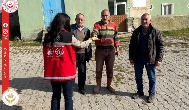📍 Digor’da “Kadına El Kalkamaz” Bilgilendirme Çalışmaları